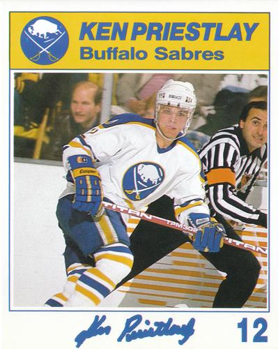 1987-88 Blue Shield Buffalo Sabres #NNO Ken Priestlay Front