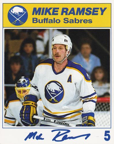 1987-88 Blue Shield Buffalo Sabres #NNO Mike Ramsey Front