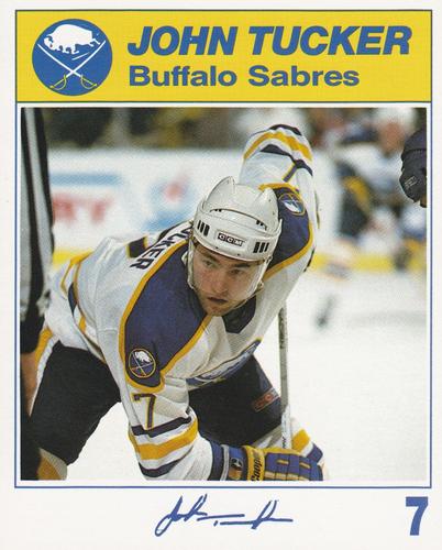 1987-88 Blue Shield Buffalo Sabres #NNO John Tucker Front