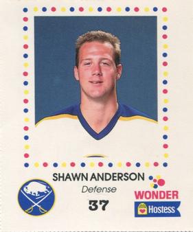 1987-88 Wonder Bread/Hostess Buffalo Sabres #NNO Shawn Anderson Front