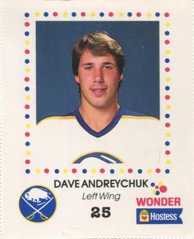 1987-88 Wonder Bread/Hostess Buffalo Sabres #NNO Dave Andreychuk Front