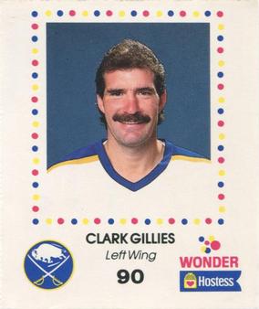 1987-88 Wonder Bread/Hostess Buffalo Sabres #NNO Clark Gillies Front
