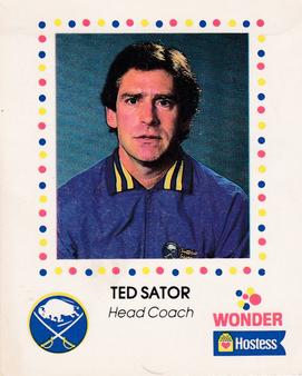 1987-88 Wonder Bread/Hostess Buffalo Sabres #NNO Ted Sator Front
