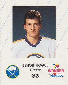 1988-89 Wonder Bread/Hostess Buffalo Sabres #NNO Benoit Hogue Front
