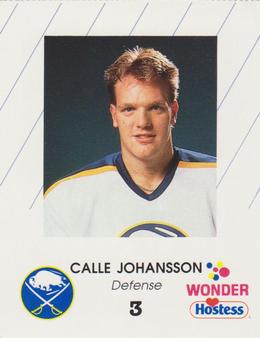 1988-89 Wonder Bread/Hostess Buffalo Sabres #NNO Calle Johansson Front