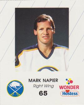 1988-89 Wonder Bread/Hostess Buffalo Sabres #NNO Mark Napier Front