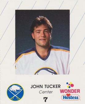 1988-89 Wonder Bread/Hostess Buffalo Sabres #NNO John Tucker Front