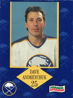 1989-90 Campbell's Buffalo Sabres #2 Dave Andreychuk Front