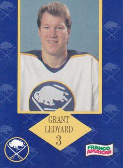 1989-90 Campbell's Buffalo Sabres #12 Grant Ledyard Front