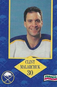 1989-90 Campbell's Buffalo Sabres #14 Clint Malarchuk Front