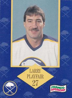 1989-90 Campbell's Buffalo Sabres #18 Larry Playfair Front