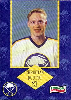 1989-90 Campbell's Buffalo Sabres #22 Christian Ruuttu Front