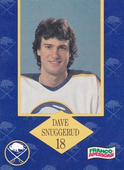1989-90 Campbell's Buffalo Sabres #24 Dave Snuggerud Front