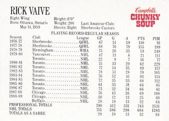  1988-89 Topps Hockey #77 Rick Vaive Chicago Blackhawks