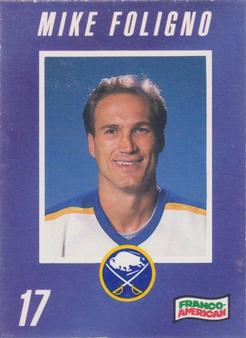1990-91 Campbell's Buffalo Sabres #NNO Mike Foligno Front