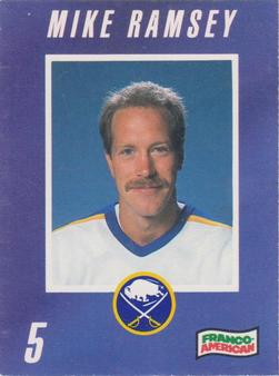 1990-91 Campbell's Buffalo Sabres #NNO Mike Ramsey Front