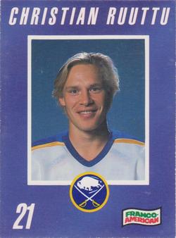 1990-91 Campbell's Buffalo Sabres #NNO Christian Ruuttu Front