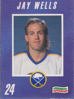 1990-91 Campbell's Buffalo Sabres #NNO Jay Wells Front