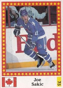 1991 Semic Jaakiekon MM (Finnish) Stickers #75 Joe Sakic Front