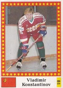 1991 Semic Jaakiekon MM (Finnish) Stickers #81 Vladimir Konstantinov Front