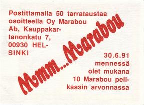 1991 Semic Jaakiekon MM (Finnish) Stickers #66 Pierre Turgeon Back