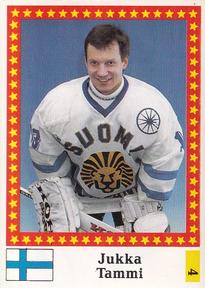 1991 Semic Hockey VM (Swedish) Stickers #4 Jukka Tammi Front