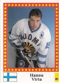 1991 Semic Hockey VM (Swedish) Stickers #6 Hannu Virta Front