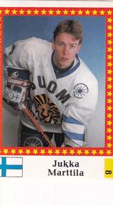 1991 Semic Hockey VM (Swedish) Stickers #8 Jukka Marttila Front