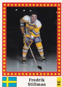 1991 Semic Hockey VM (Swedish) Stickers #34 Fredrik Stillman Front