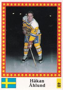 1991 Semic Hockey VM (Swedish) Stickers #40 Hakan Ahlund Front