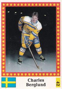 1991 Semic Hockey VM (Swedish) Stickers #42 Charles Berglund Front