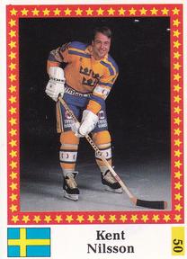 1991 Semic Hockey VM (Swedish) Stickers #50 Kent Nilsson Front