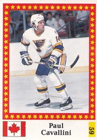 1991 Semic Hockey VM (Swedish) Stickers #59 Paul Cavallini Front