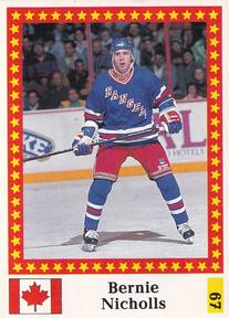 1991 Semic Hockey VM (Swedish) Stickers #67 Bernie Nicholls Front