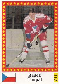 1991 Semic Hockey VM (Swedish) Stickers #117 Radek Toupal Front