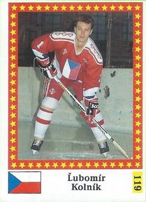 1991 Semic Hockey VM (Swedish) Stickers #119 Lubomir Kolnik Front
