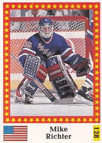 1991 Semic Hockey VM (Swedish) Stickers #128 Mike Richter Front