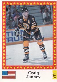 1991 Semic Hockey VM (Swedish) Stickers #143 Craig Janney Front