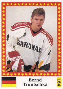 1991 Semic Hockey VM (Swedish) Stickers #164 Bernd Truntschka Front