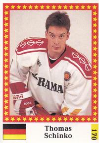 1991 Semic Hockey VM (Swedish) Stickers #170 Thomas Schinko Front