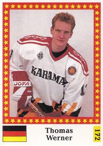 1991 Semic Hockey VM (Swedish) Stickers #172 Thomas Werner Front