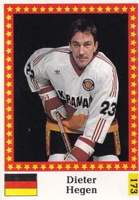1991 Semic Hockey VM (Swedish) Stickers #173 Dieter Hegen Front