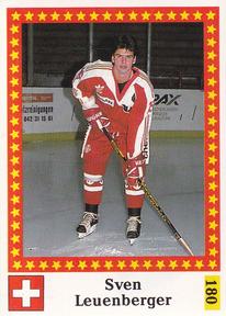 1991 Semic Hockey VM (Swedish) Stickers #180 Sven Leuenberger Front