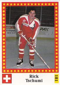 1991 Semic Hockey VM (Swedish) Stickers #181 Rick Tschumi Front