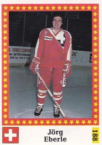 1991 Semic Hockey VM (Swedish) Stickers #188 Jörg Eberle Front