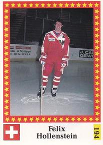 1991 Semic Hockey VM (Swedish) Stickers #194 Felix Hollenstein Front