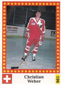 1991 Semic Hockey VM (Swedish) Stickers #196 Christian Weber Front