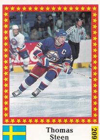 1991 Semic Hockey VM (Swedish) Stickers #209 Thomas Steen Front