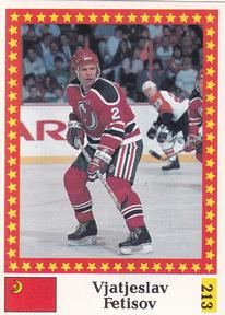 1991 Semic Hockey VM (Swedish) Stickers #213 Slava Fetisov Front