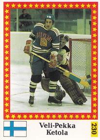 1991 Semic Hockey VM (Swedish) Stickers #230 Veli-Pekka Ketola Front